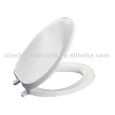 Round edge soft close toilet seat with cover